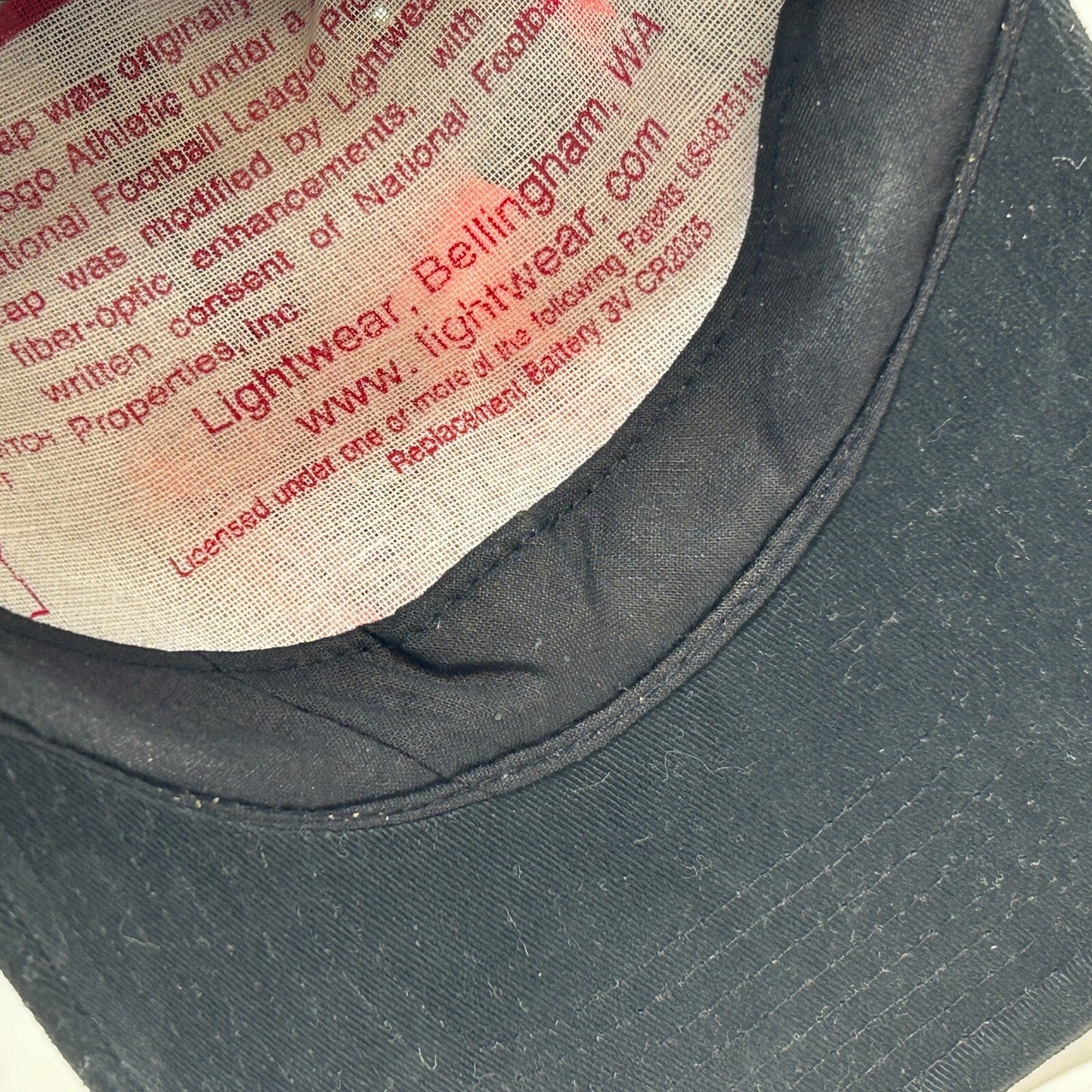 Vintage Tampa Bay Buccaneers Blinking Hat Baseball Cap Flashing Light Up Black