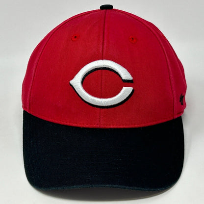 Gorra de béisbol de los Cincinnati Reds, gorra roja de seis paneles con cierre trasero tipo snapback de la marca 47 OSFA