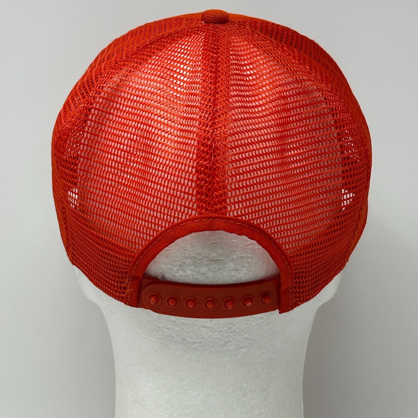 Vintage 80s Nugget Sportsmens Club Trucker Hat Baseball Cap Reno Snapback Orange