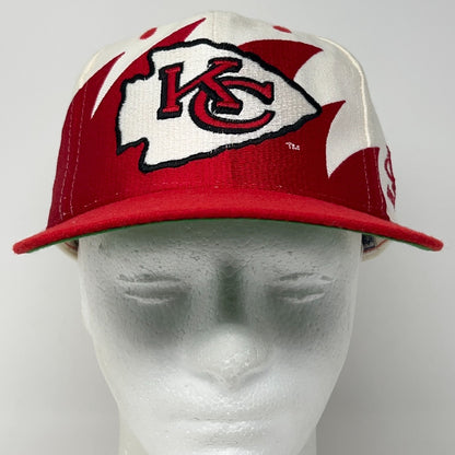 Vintage 90s Kansas City Chiefs Sharktooth Hat Baseball Cap Logo Athletic Red