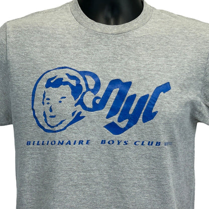 Camiseta Billionaire Boys Club NYC pequeña vintage Y2Ks BBC New York City para hombre gris