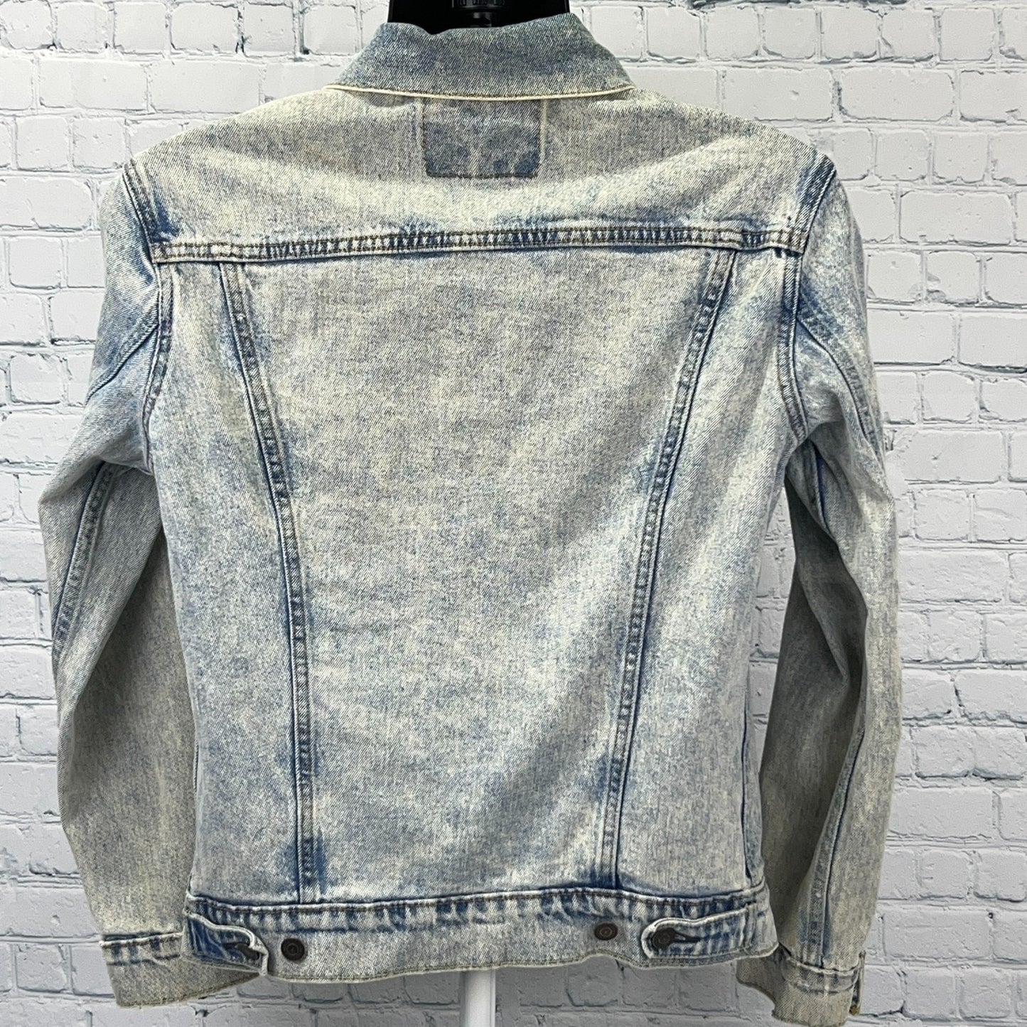 Levis Acid Wash Denim Jean Trucker Jacket S Small Cloud Blue Type III 72334-0225