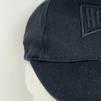 Homeboy Industries Hat Baseball Cap 6 Panel Black On Black FlexFit S-M