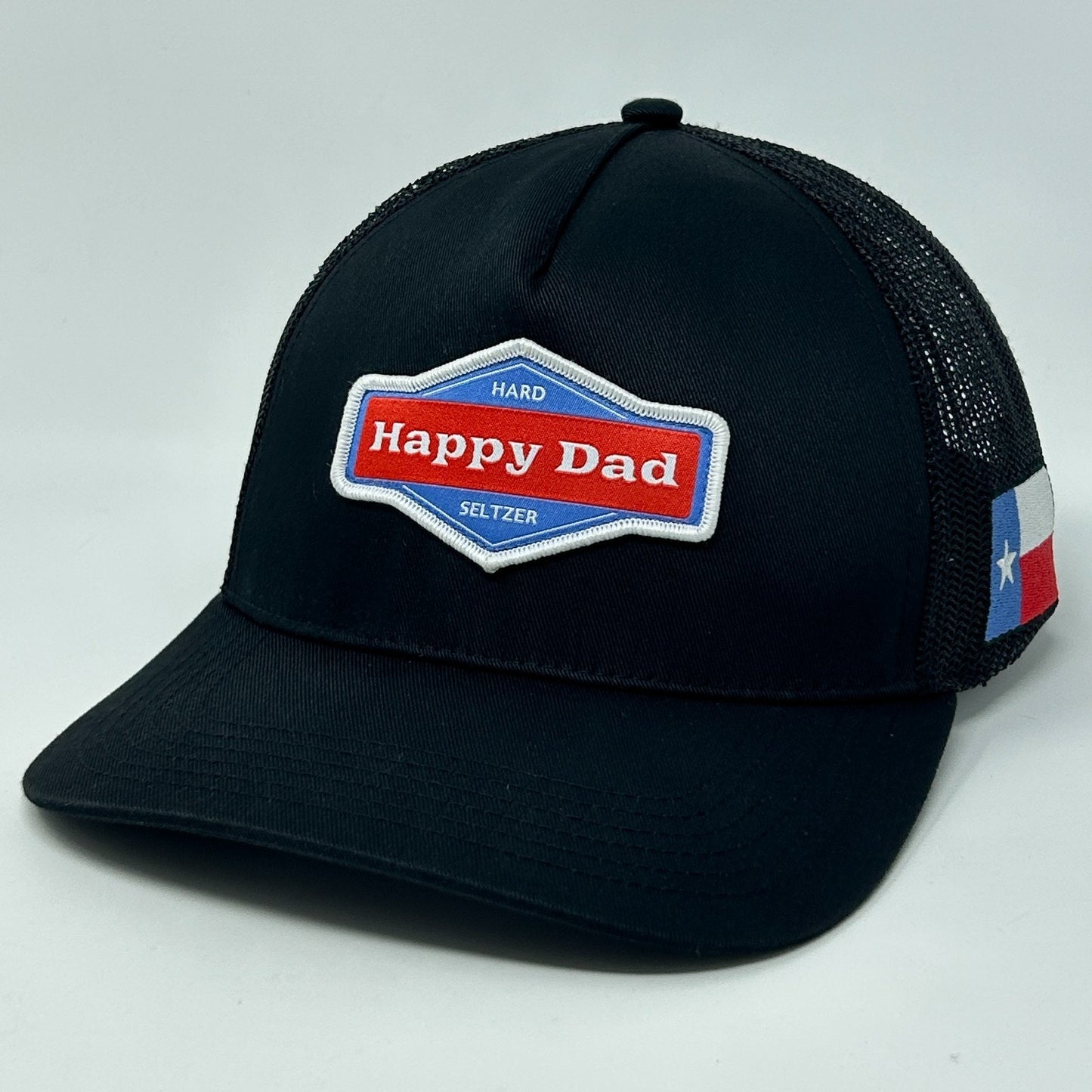 Happy Dad Seltzer Texas Flag Trucker Hat Baseball Cap Nelk Boys Snapback Black