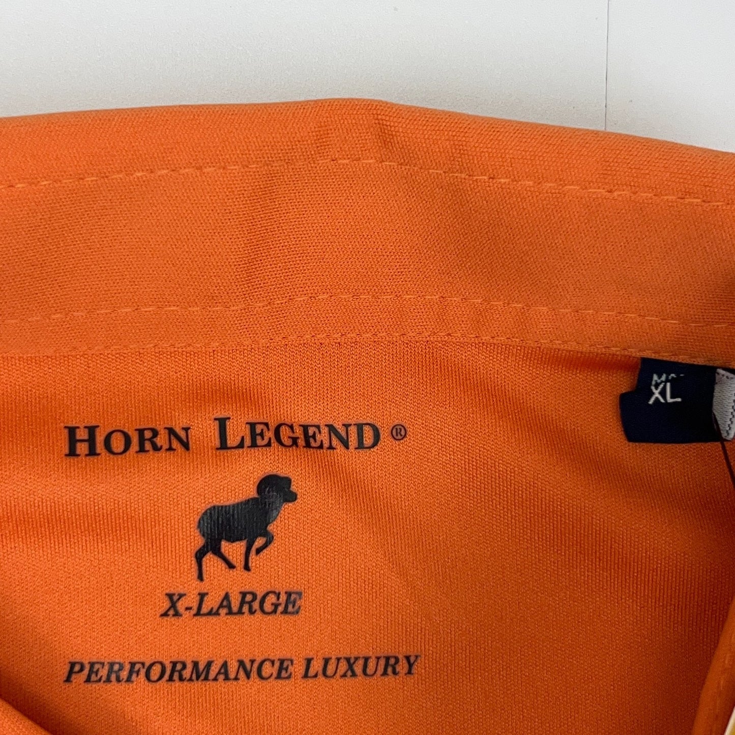 Horn Legend Highlands Invitational Golf Performance Polo Shirt XL X-Large Orange
