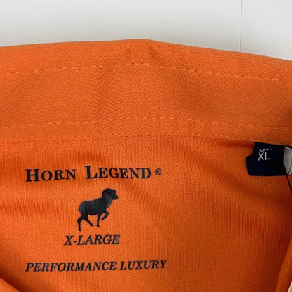 Horn Legend Highlands Invitational Golf Performance Polo Shirt XL X-Large Orange