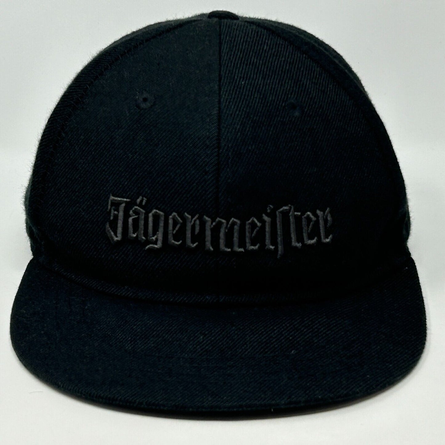 Jagermeister Logo Baseball Hat Cap Liquor Alcohol Six Panel Black Fitted 7 1/2