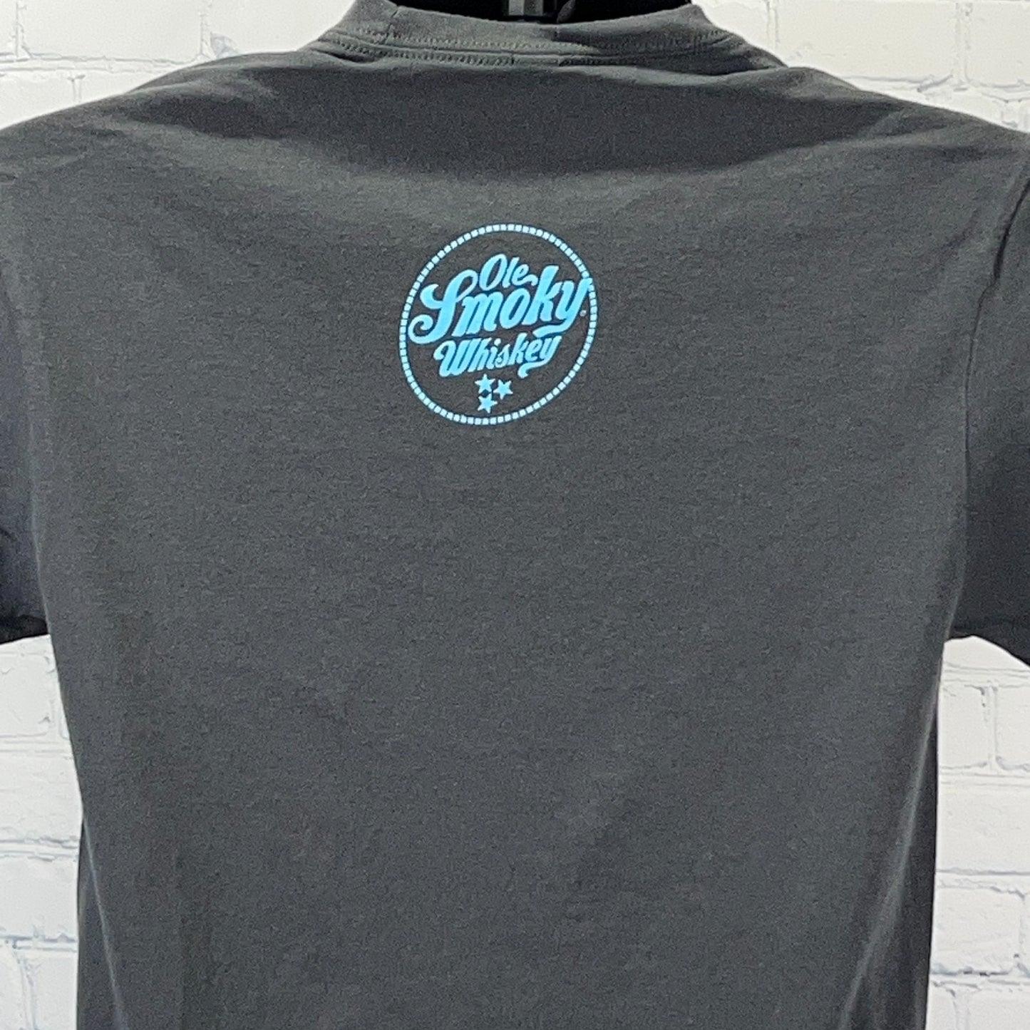 Ole Smoky Whiskey T Shirt Tennessee Liquor Cowboy Hat Gray Unisex Tee S Small
