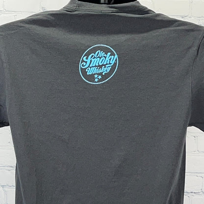 Ole Smoky Whiskey T Shirt Tennessee Liquor Cowboy Hat Gray Unisex Tee S Small