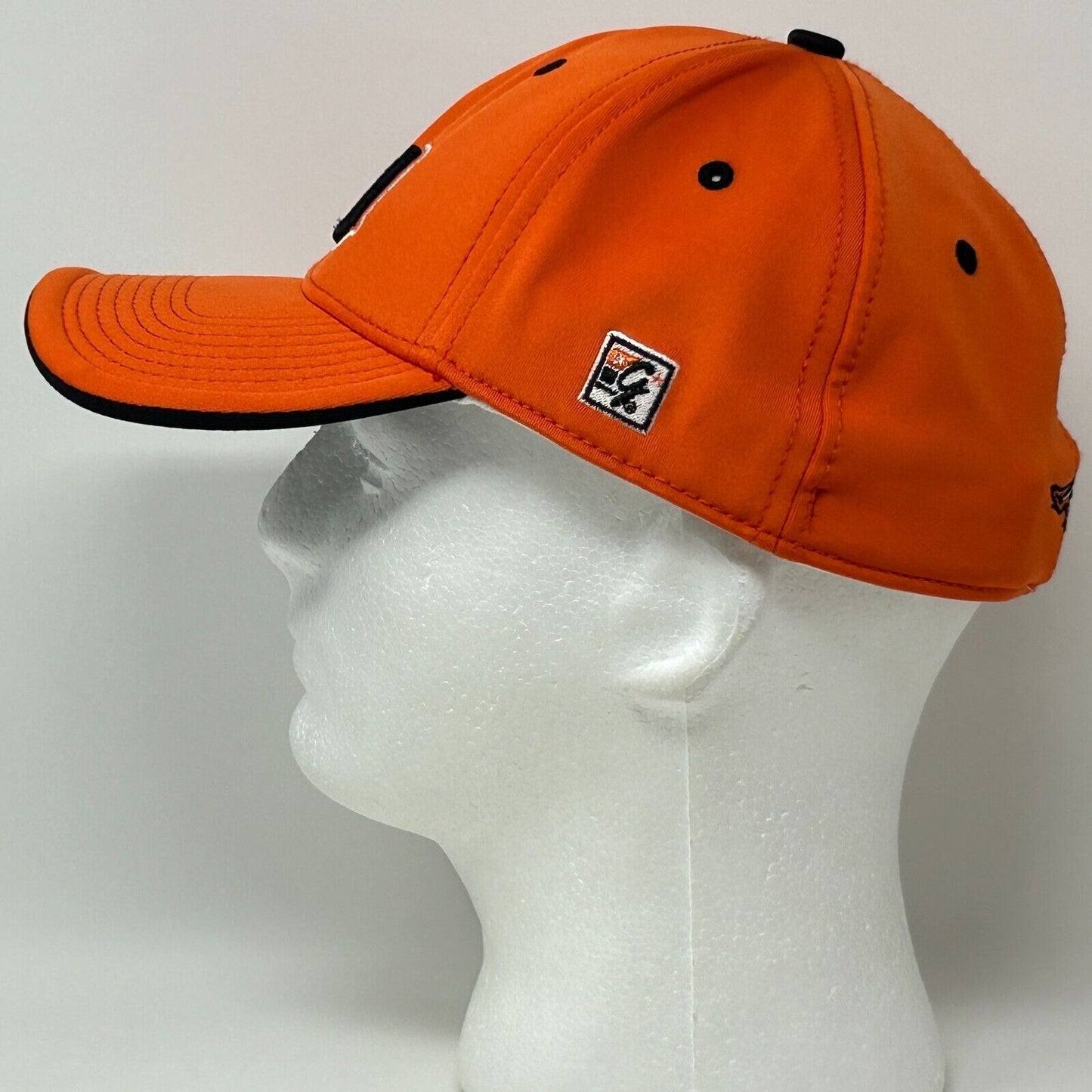 Gorra de béisbol de los Ravens de la Universidad de Anderson, The Game Pro, naranja, ajustada, 7 3/8