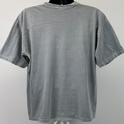 Vintage 90s Old Navy Brand T Shirt Made In USA Gray Graphic Tee Mens XL X-Large
