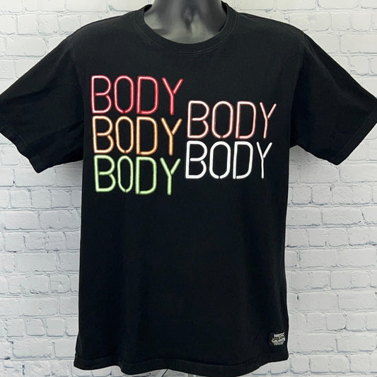 WeSC x Galantis Body T Shirt L Large Black EDM Electronic Dance Music Skater Tee