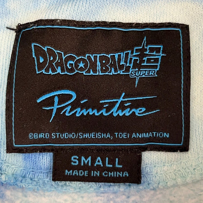 Primitive x Dragon Ball Super Hoodie S Small Hooded Sweatshirt Blue Tie Dye