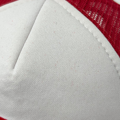 Vintage 80s Frionor Seafood Trucker Hat Baseball Cap Fish Mesh Snapback Red