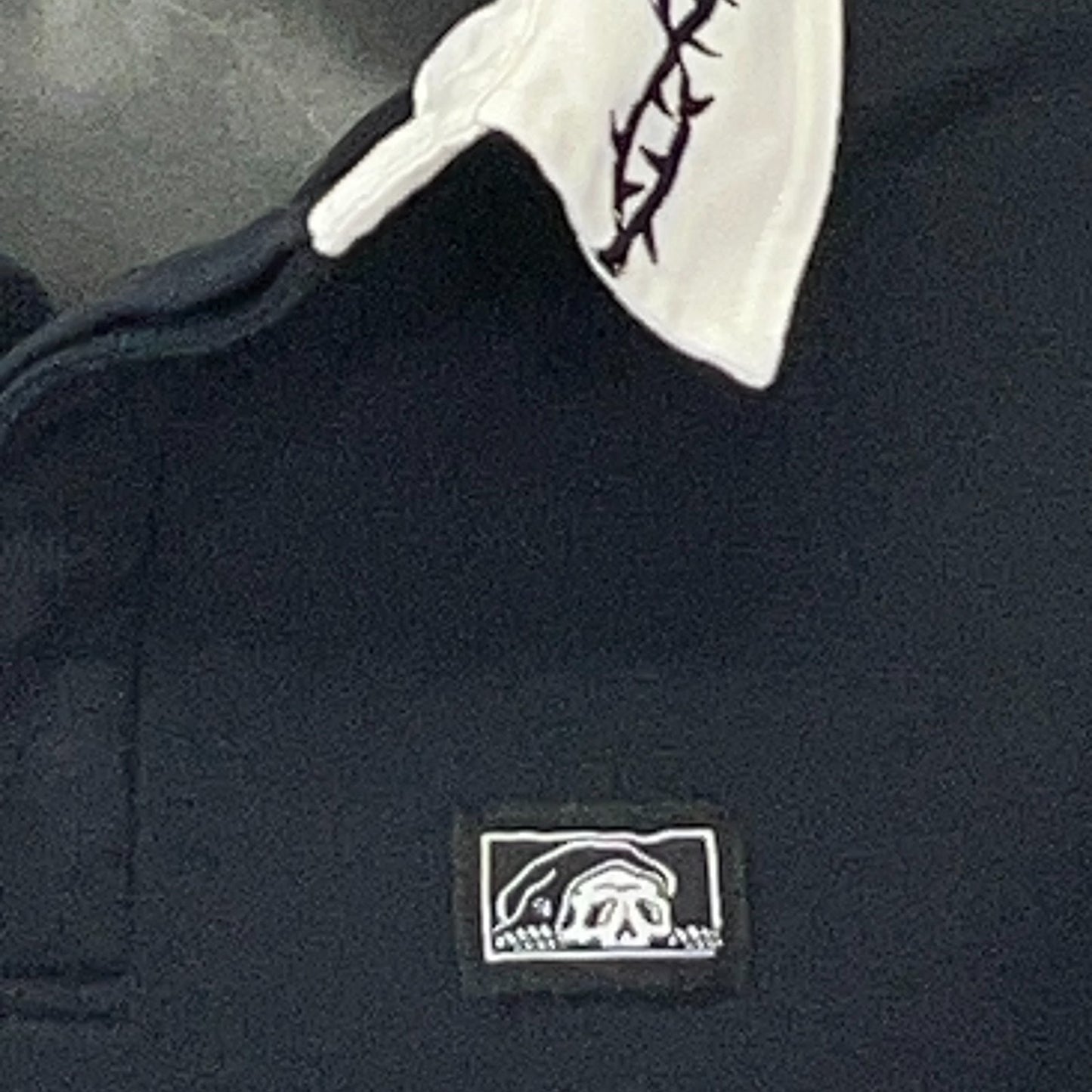 Lurking Class Rugby Polo Shirt L Large Black Barbed Wire Thorns Sketchy Tank