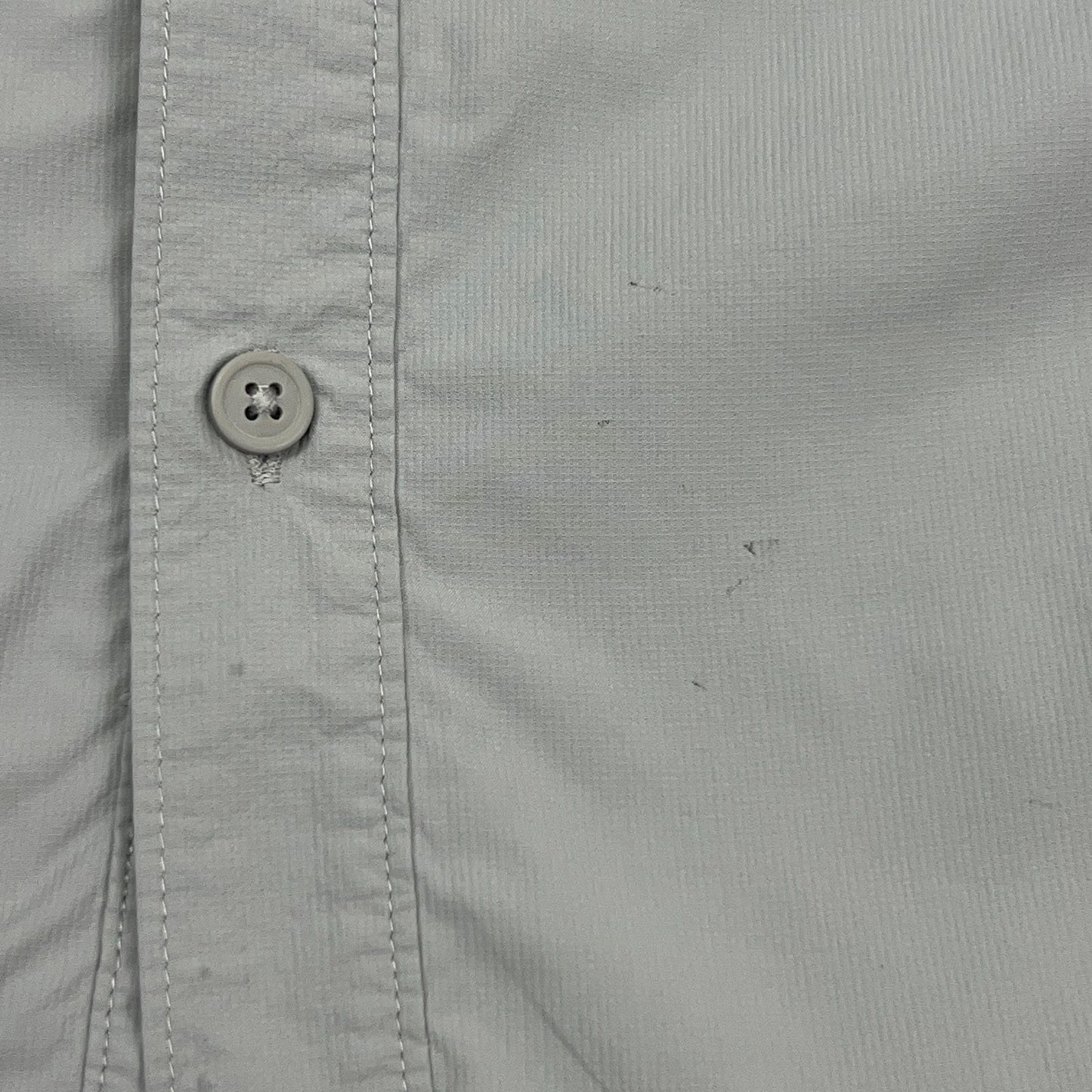 Columbia Kestrel Ridge Button Front Shirt Omni Shade Vented SS Gray XL X-Large