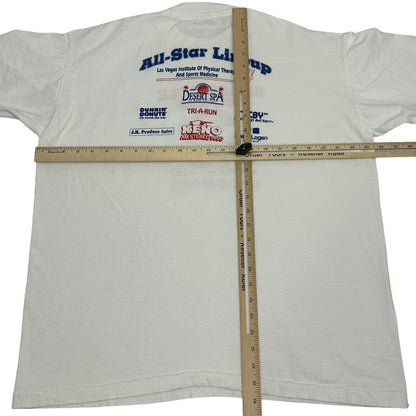 Las Vegas Stars 5K Fun Run Vintage 90s T Shirt X-Large MiLB Aviators Mens White