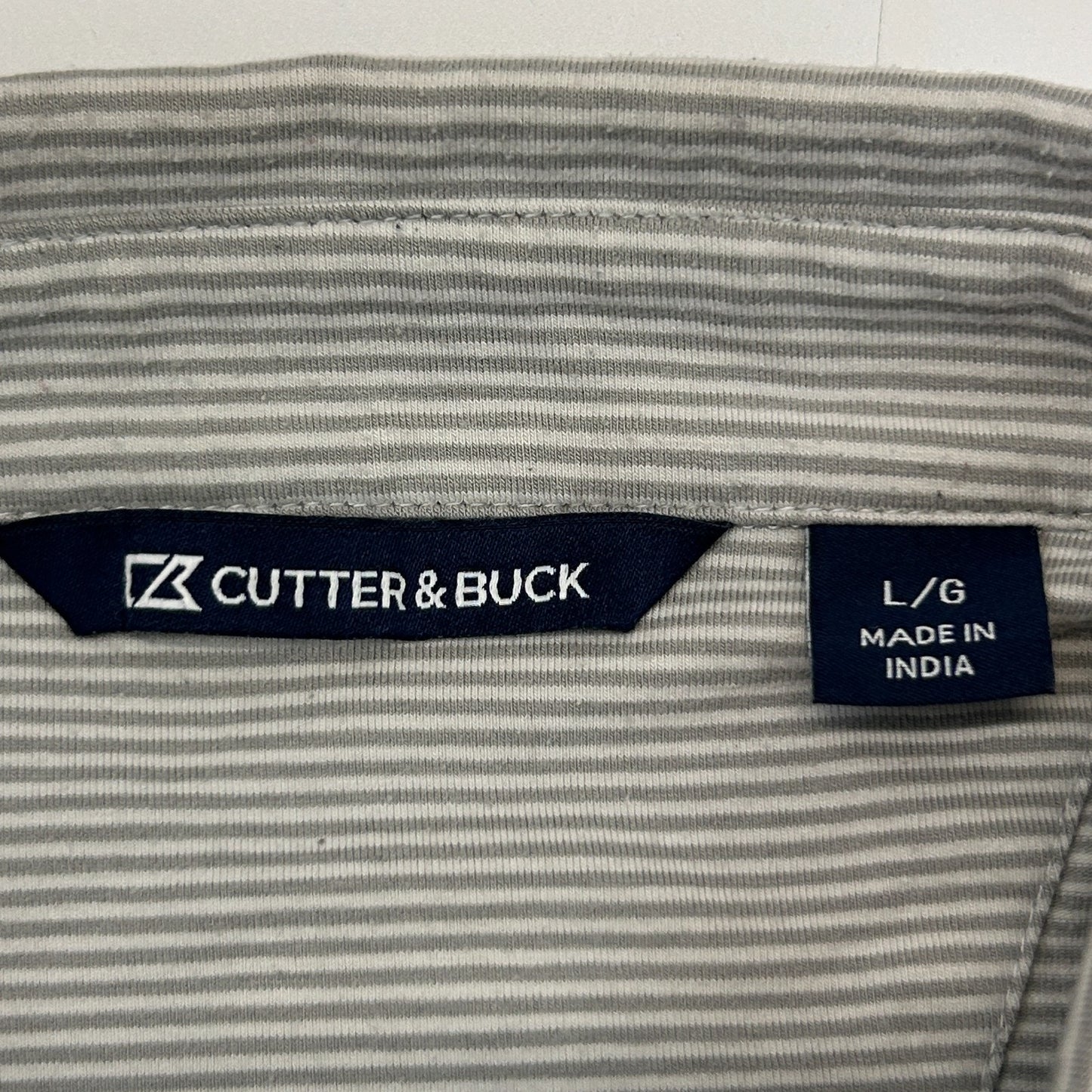 Las Vegas Raiders Button Front Shirt Gray NFL Short Sleeve Cutter & Buck L Large