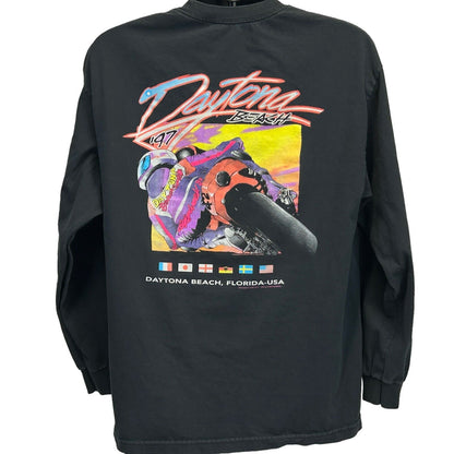 1997 Daytona Beach Motorcycle Race T Shirt X-Large J.Galt Made In USA Mens Black