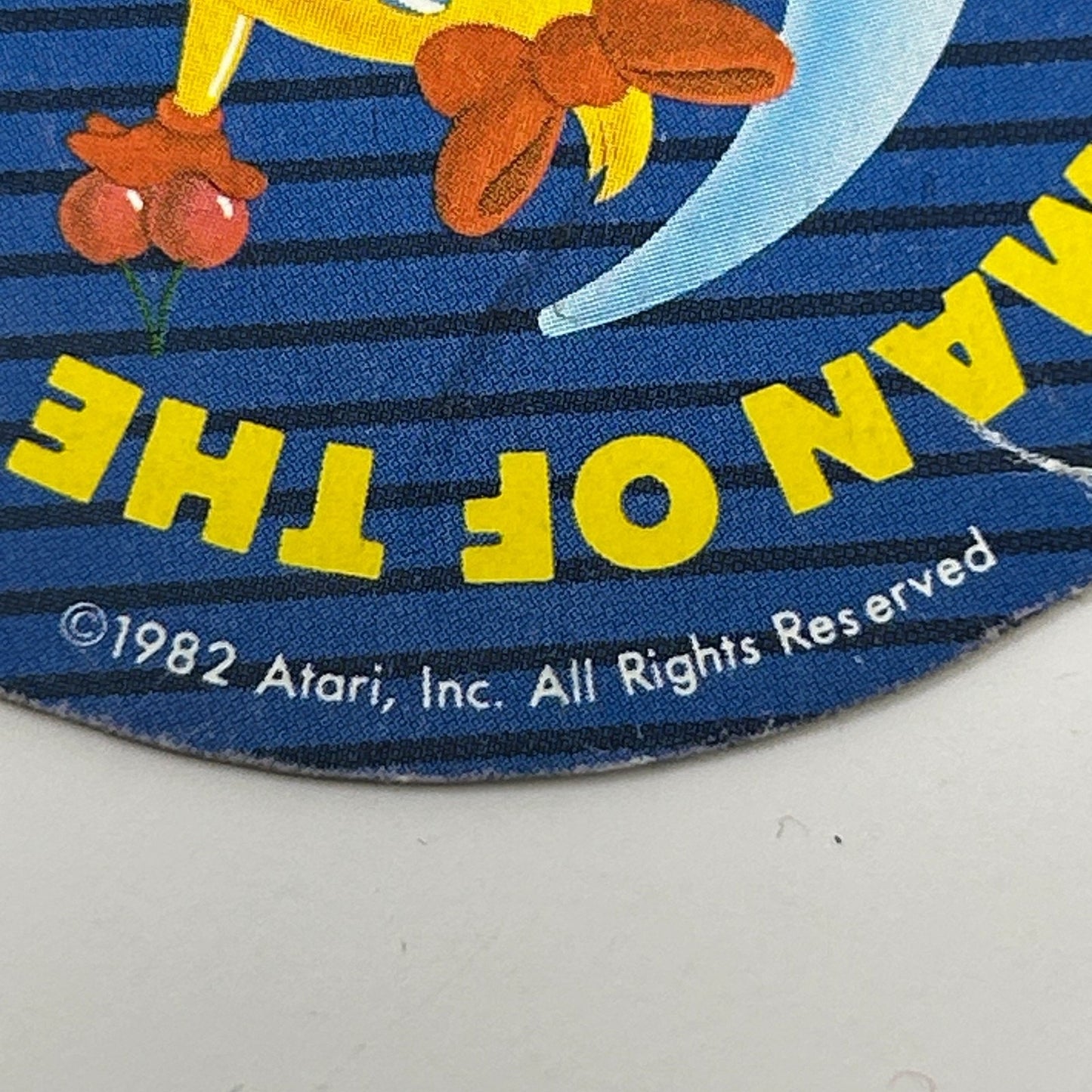 Vintage 80s Atari 2600 Ms Pac Man Paper Sticker 1982 Woman of the Year Pacman