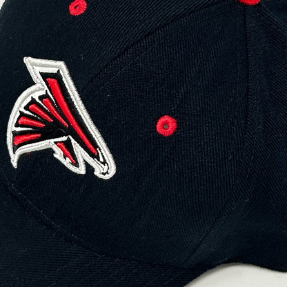 Atlanta Falcons Hat Cap Football NFL Reebok Strapback 6 Panel Wool Blend Black
