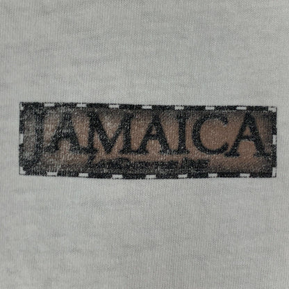 Vintage Distressed Jamaica Land of the Irie T Shirt Mens X-Large 90s Tee White