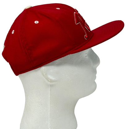 Gorra de béisbol con seis paneles y cierre a presión de Reebok en color rojo con la inscripción Detroit Red Wings