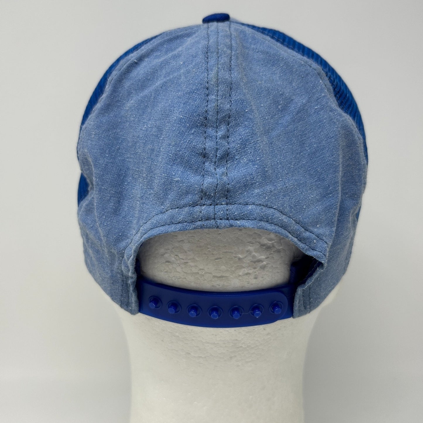 Vintage 80s Mid-America Dairymen Trucker Hat Baseball Cap Mid-Am Snapback Blue