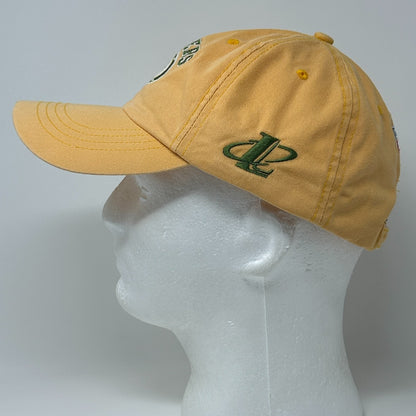 Vintage 90s Green Bay Packers Dad Hat Baseball Cap Yellow NFL Pro Line Strapback