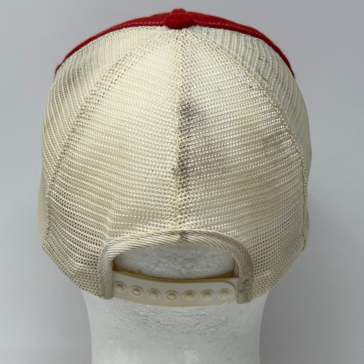 Vintage Hydrotex Lubricants Red Mesh Trucker Hat Baseball Cap Snapback Patch USA
