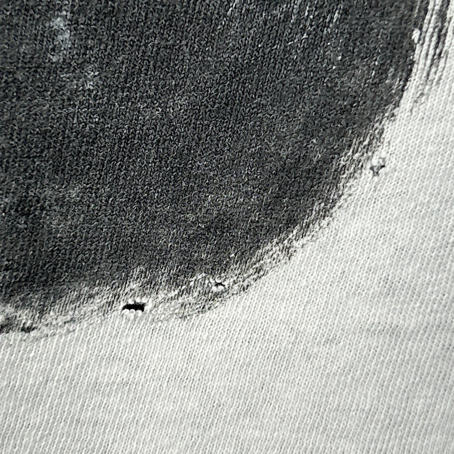 Vintage 80s Distressed Giant Panda Bear T Shirt Hand Painted White Tee S Small