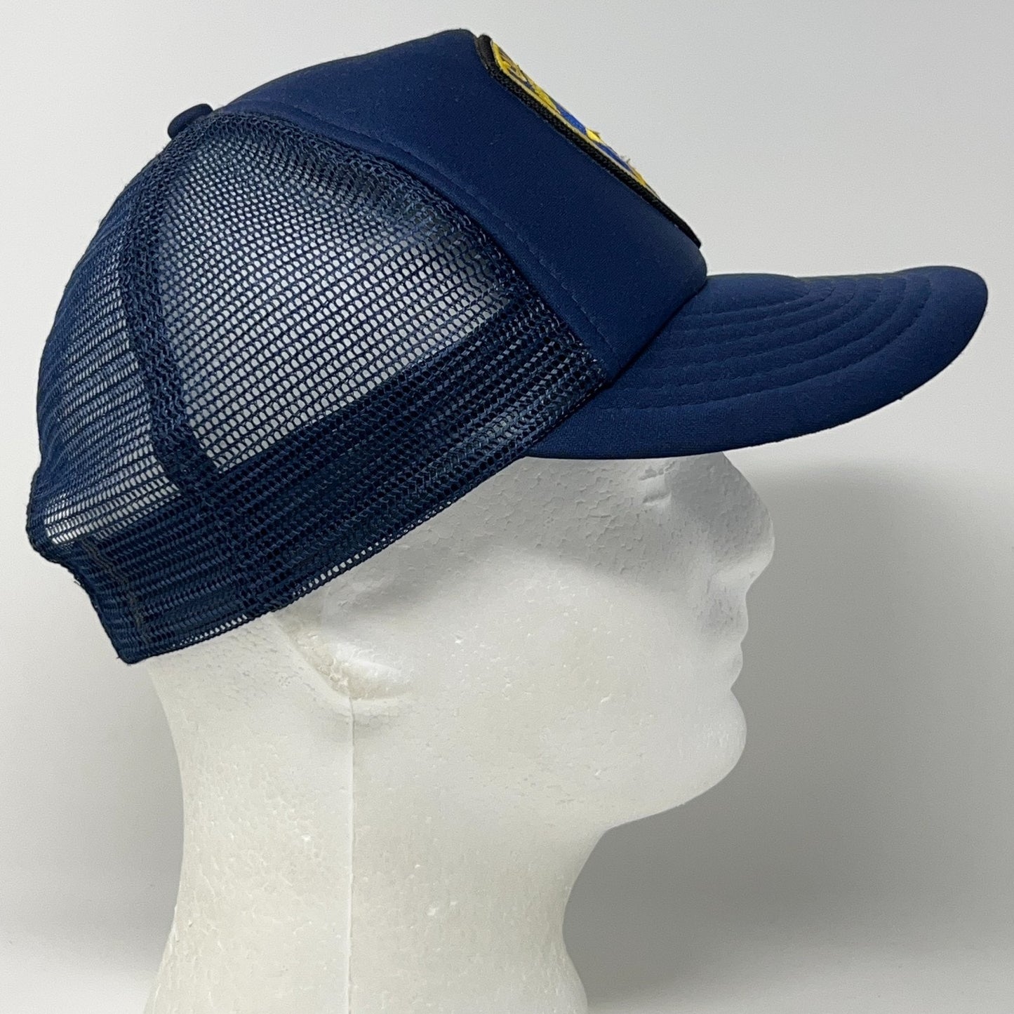 Vintage California Highway Patrol Eureka Trucker Hat Baseball Cap Snapback Blue
