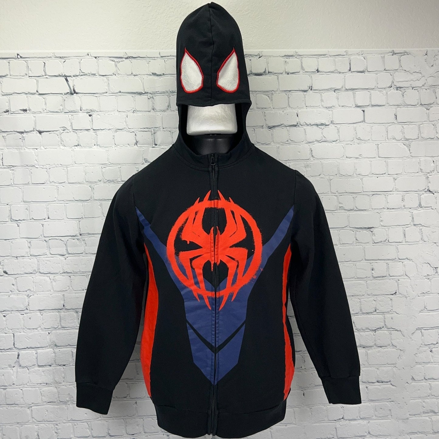 Spider-Man Across The Spider-Verse Hoodie Youth XL X-Large Black Mad Engine Kids