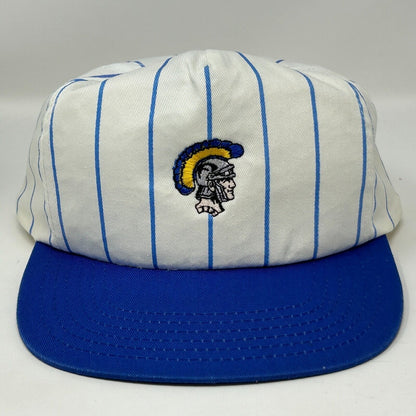 Vintage USC Trojans Baseball Hat Cap NCAA University Pinstripe Snapback White