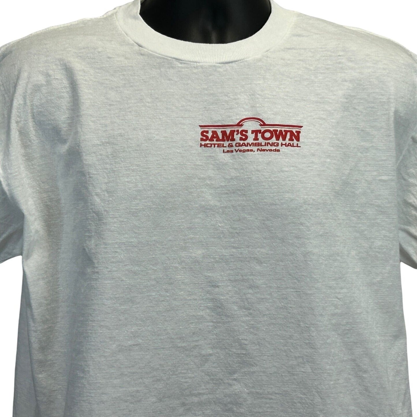 Sams Town Willy and Joses Cantina Vintage 90s T Shirt X-Large Casino Mens White