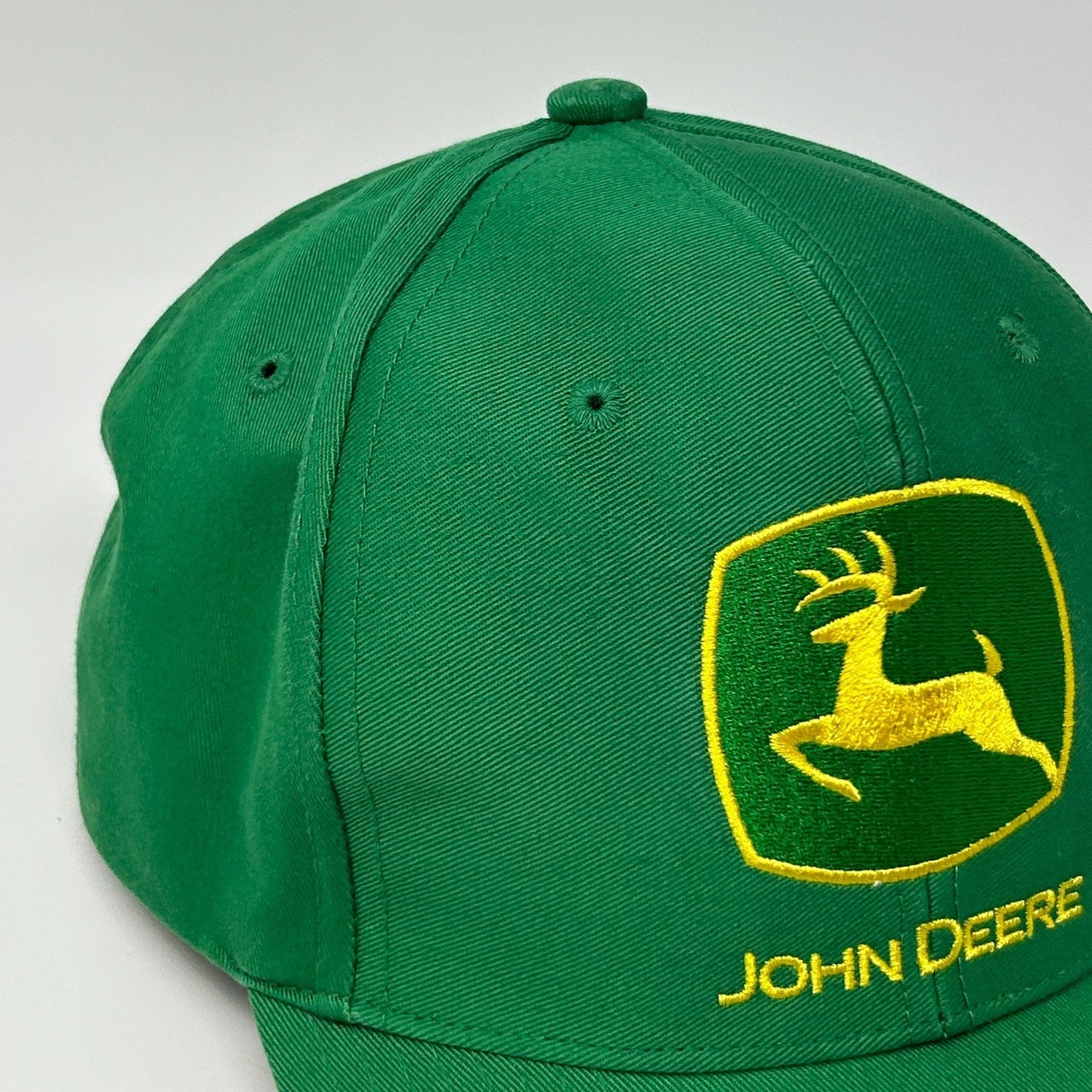 John Deere Hat Baseball Cap Green Farmer Farming Tractor Logo 6 Panel Snapback
