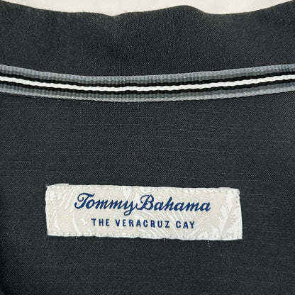 Las Vegas Raiders Tommy Bahama Hawaiian Camp Shirt NFL Button Front Gray XXL 2XL