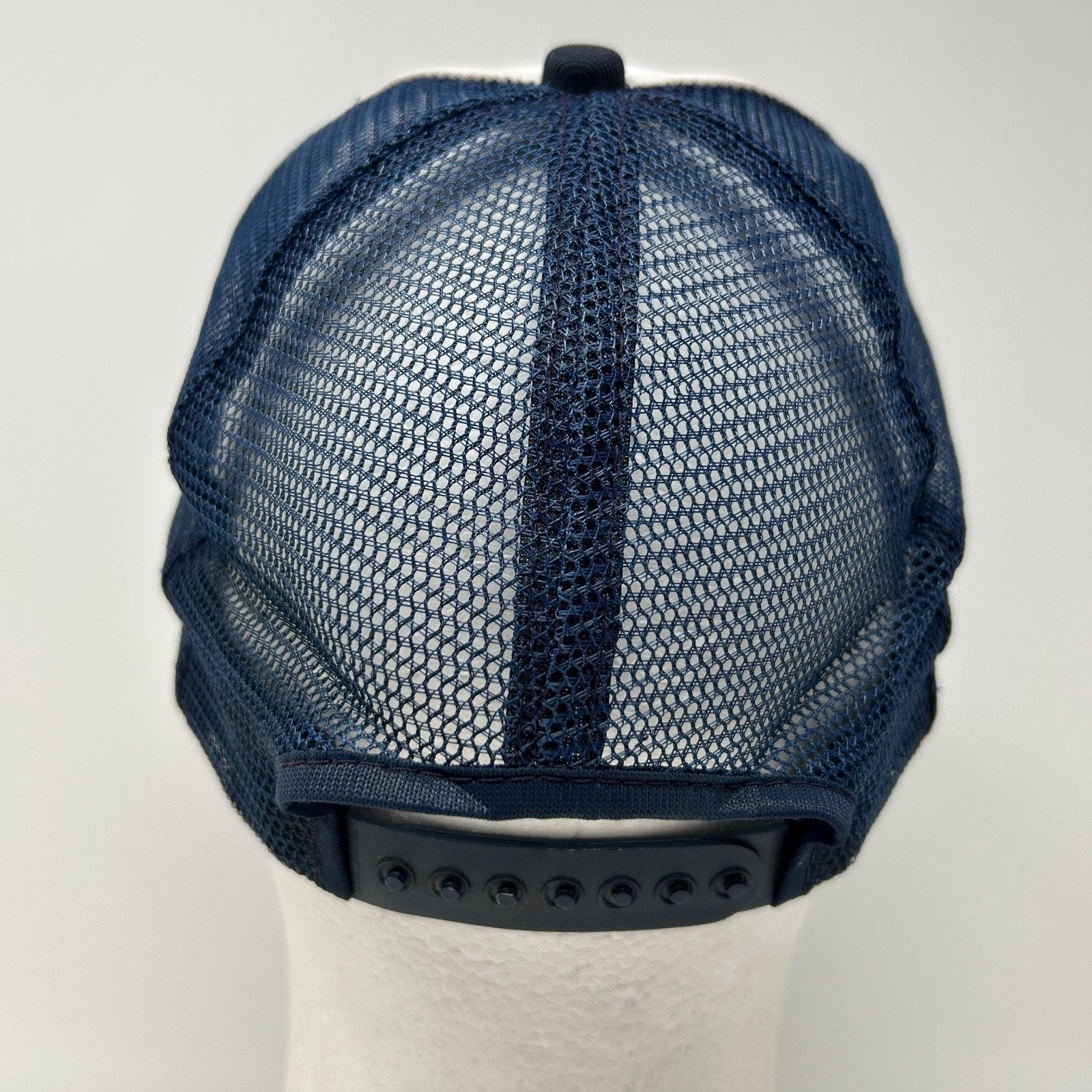 Vintage 80s CWA Communications Workers Trucker Hat Baseball Cap Snapback Blue - Neon Vintage