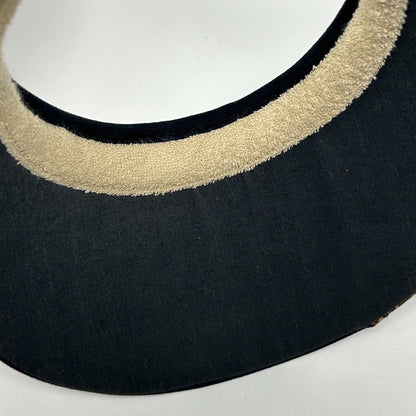 Vintage 90s Conestoga Golf Club Visor Hat Golfer Mesquite Leopard Print Black