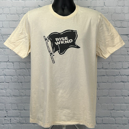 RISE WKND T Shirt Free Indeed John 8 34-36 Christian Jesus Tee Beige XL X-Large