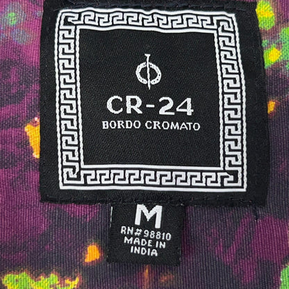 CR-24 Chrome Edge Bordo Cromato Button Front Shirt M Medium Purple Streetwear