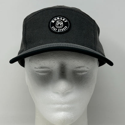 Hurley Stay Stoked Camp Hat Baseball Cap Surfer Surfing Strapback Gray 5 Panel - Neon Vintage