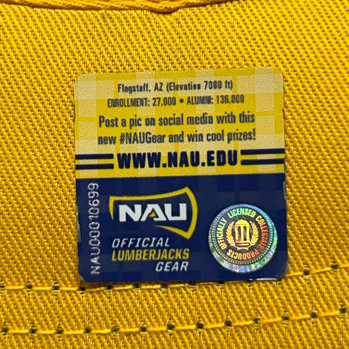 NAU Northern Arizona University Lumberjacks Hat Baseball Cap Navy NCAA Jacks