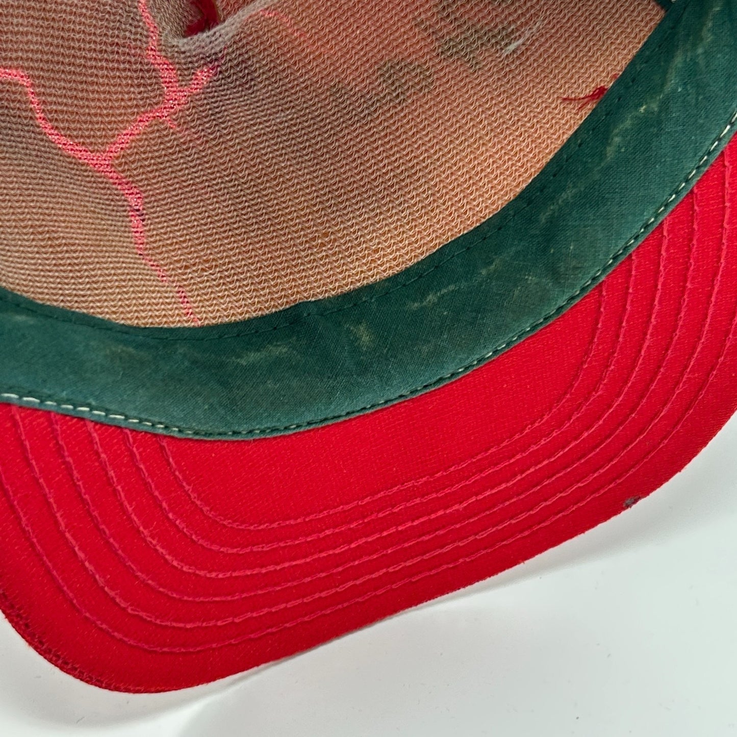 Vintage 90s Hasties Capitol Sand Gravel Co Trucker Hat Cap Sacramento Red USA