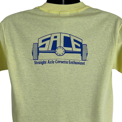 SACE Straight Axle Corvette Enthusiast Vintage 80s T Shirt Small SACC C1 USA