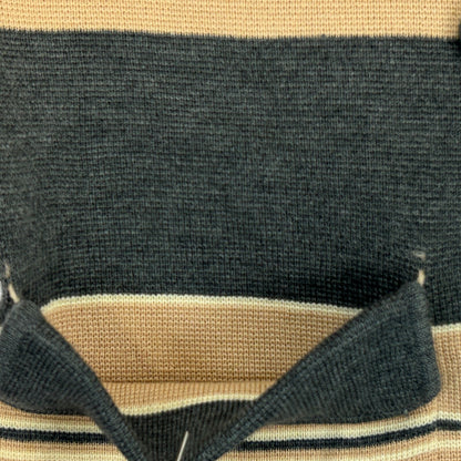 Vintage 60s Wool Sweater Jacket Collared Gia Ninno Joyce Beige Womens S Small