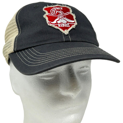 UNLV Rebels Trucker Hat Gray University Nevada Las Vegas Snapback Baseball Cap