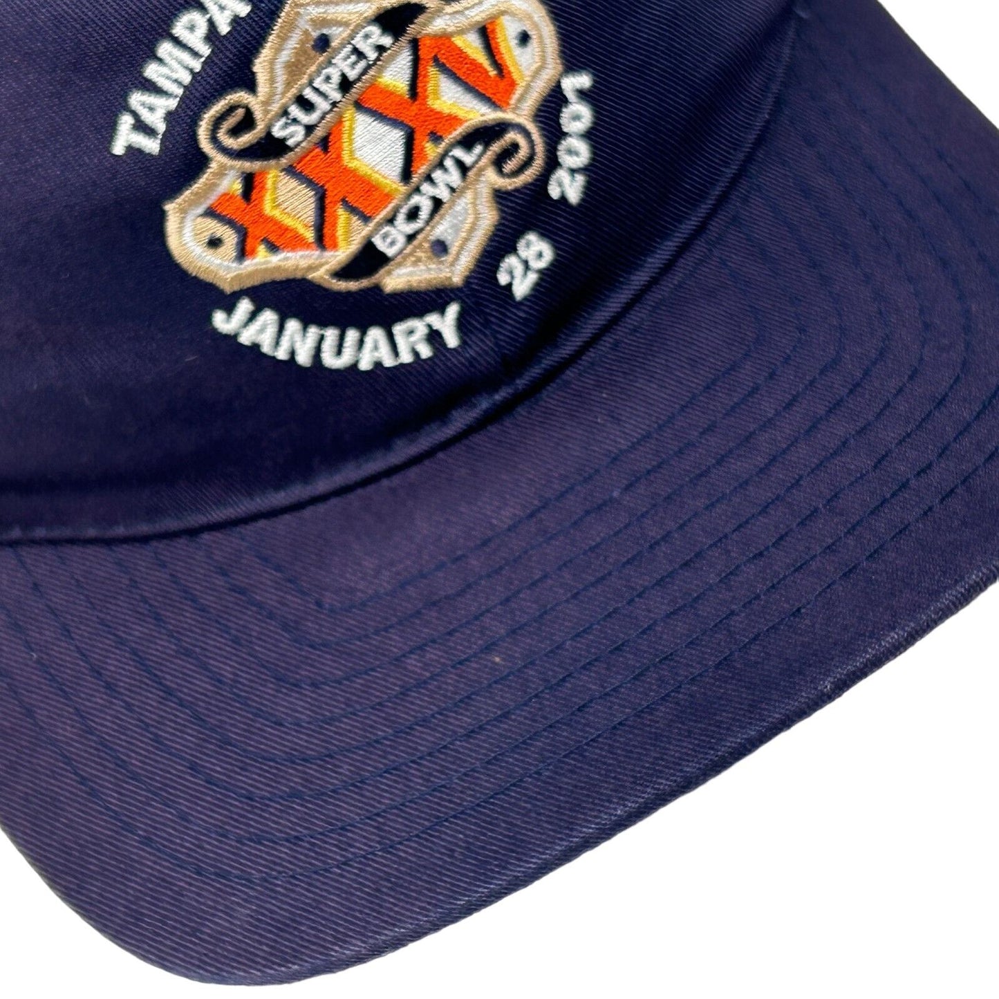 Super Bowl XXXV Hat Vintage Y2Ks NFL Baltimore Ravens Florida Blue Baseball Cap