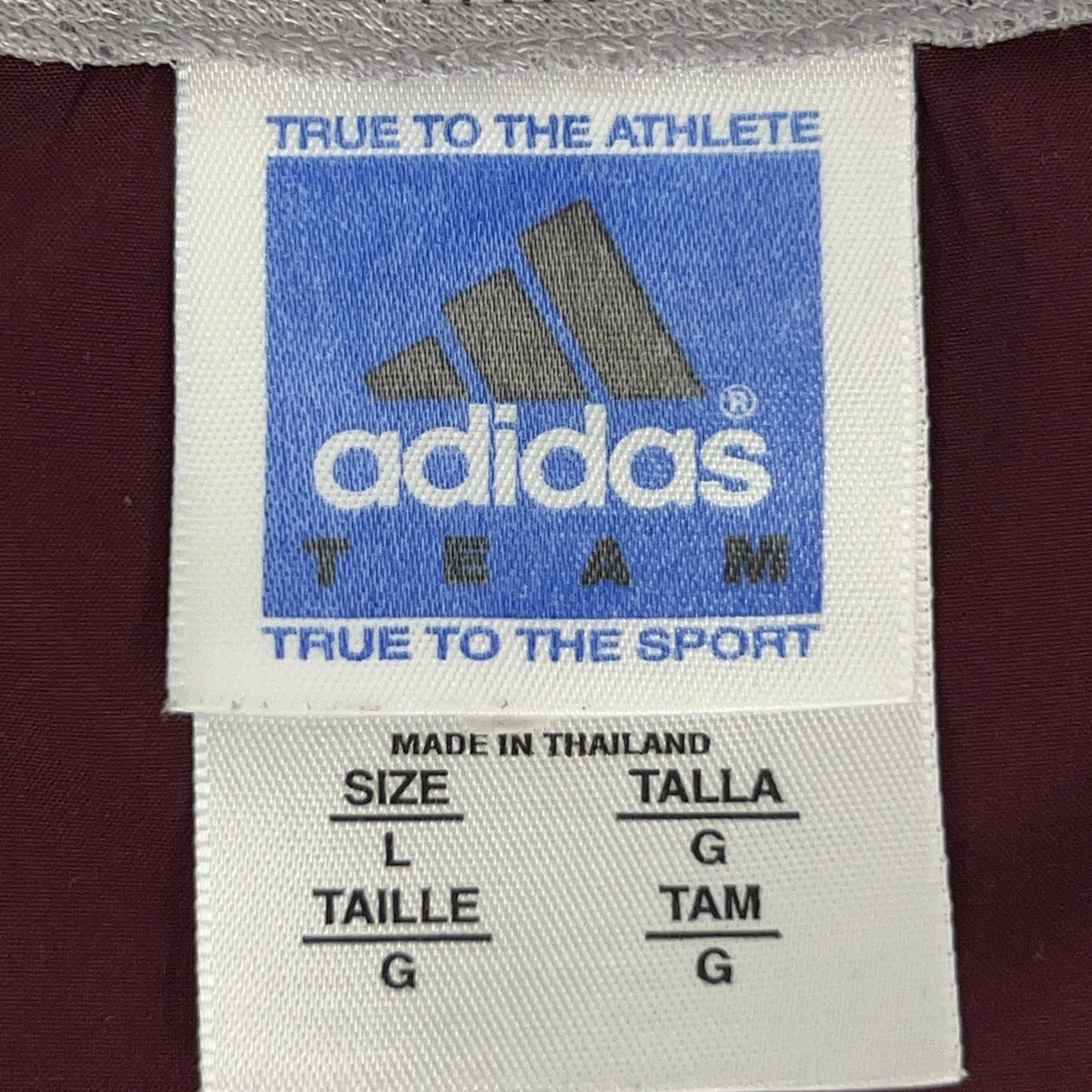 Vintage Y2K Adidas Team Baseball Warm Up Pullover Windshirt L Large Maroon Gray