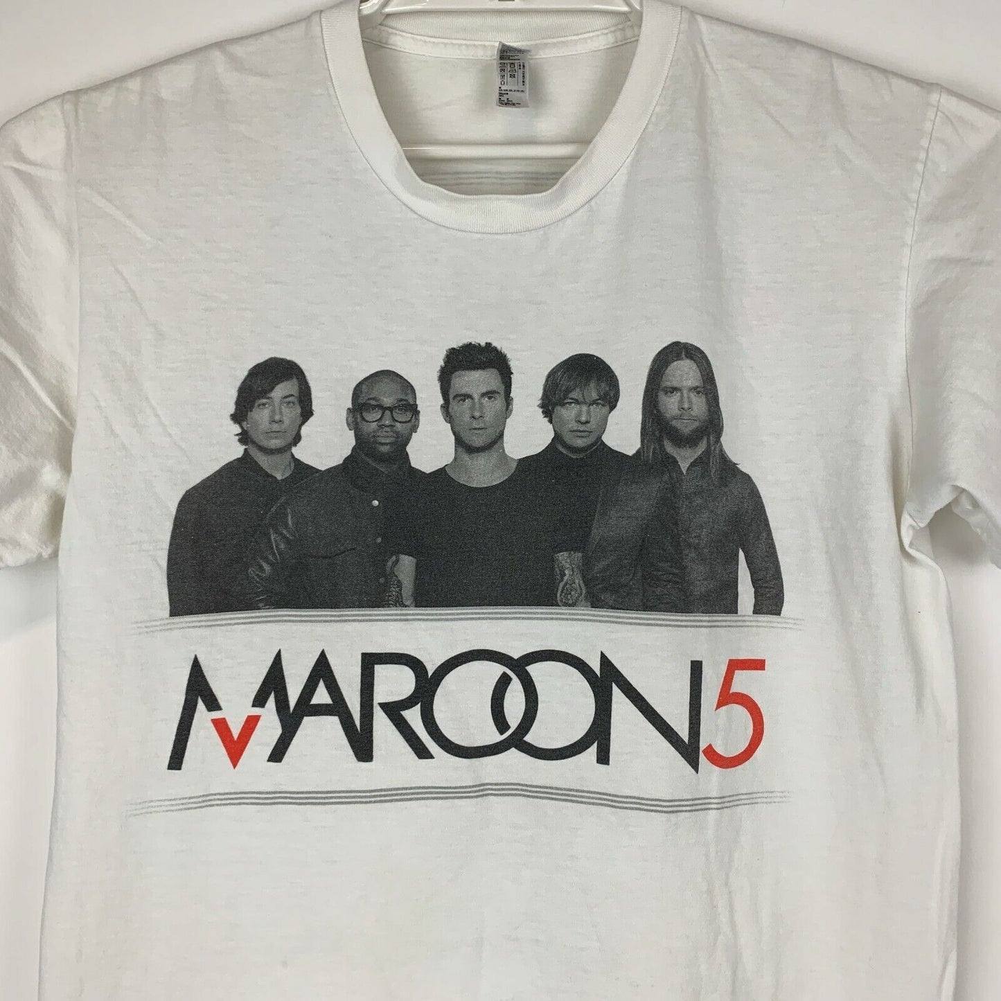 Maroon 5 Las Vegas 2013 Tour Camiseta Pop Rock Band Concierto Hecho en EE.UU. Medio